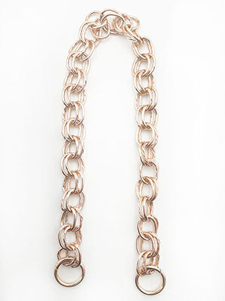 CATENA BORSA DOPPIA CON ANELLI-METALLO-50 CENTIMETRI