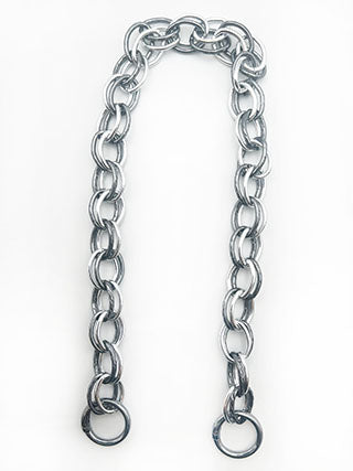 CATENA BORSA DOPPIA CON ANELLI-METALLO-50 CENTIMETRI