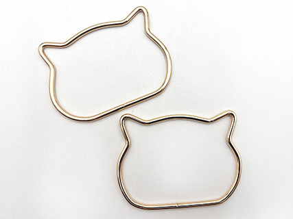 MANICI METALLO GATTO 11X8 Cm. Coppia