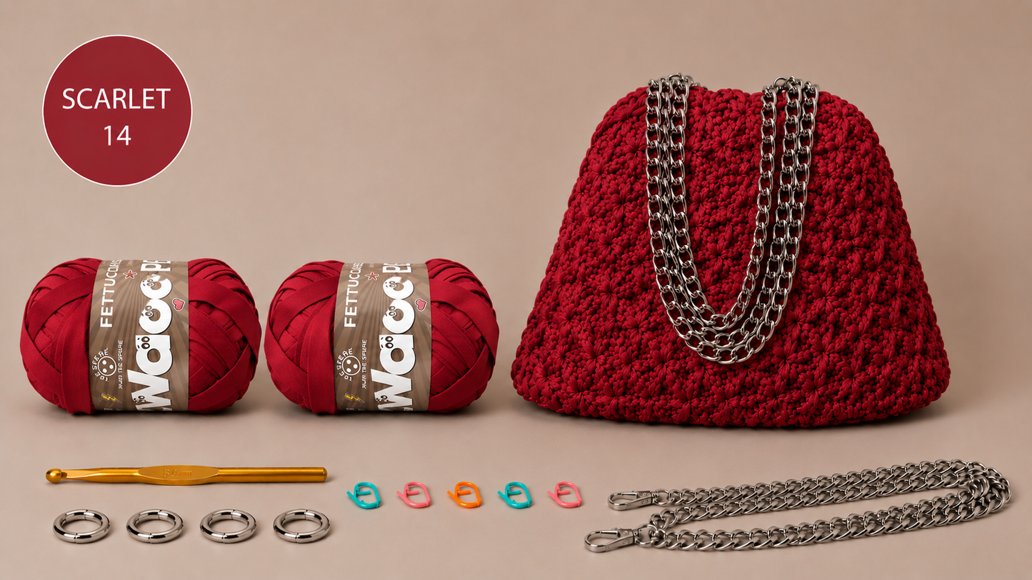 KIT POUCH BAG STELLINA - DI Frainodi Crochet