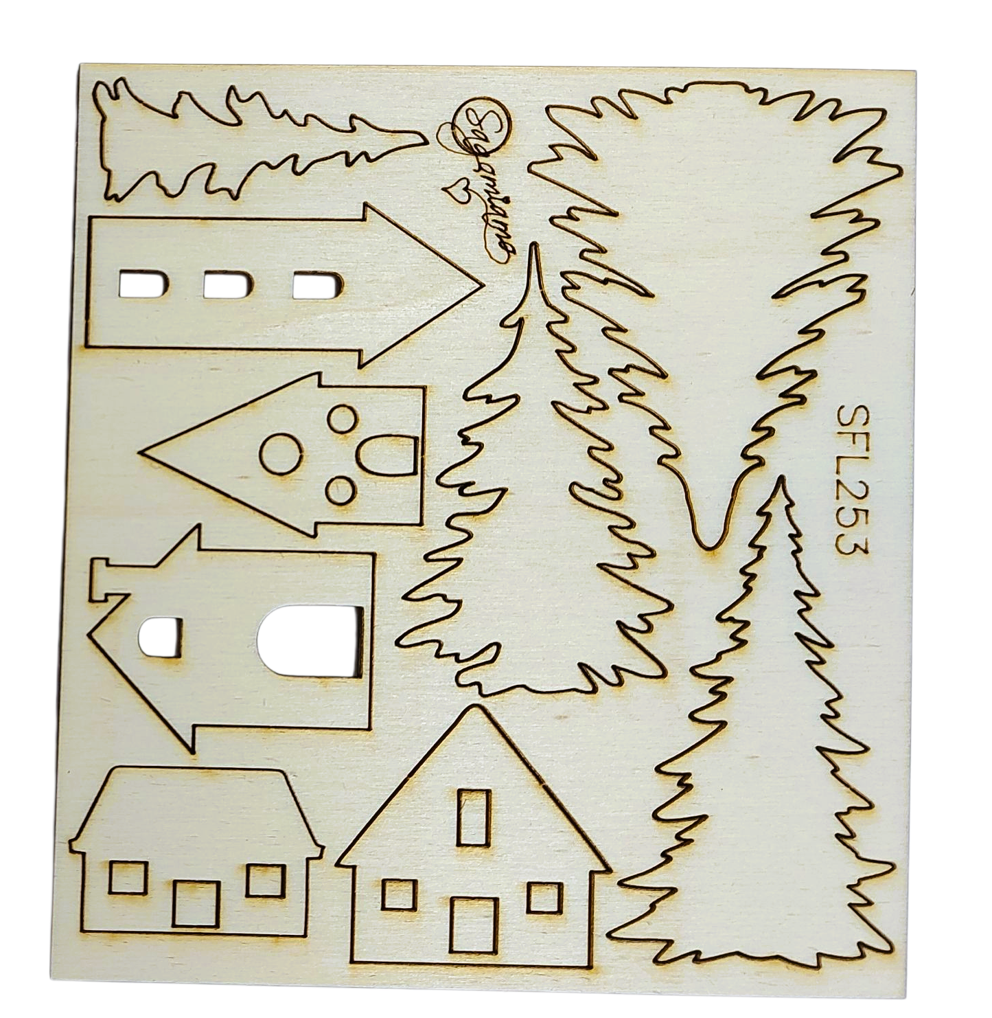 PAESAGGI ALBERI E CASETTE SFL253