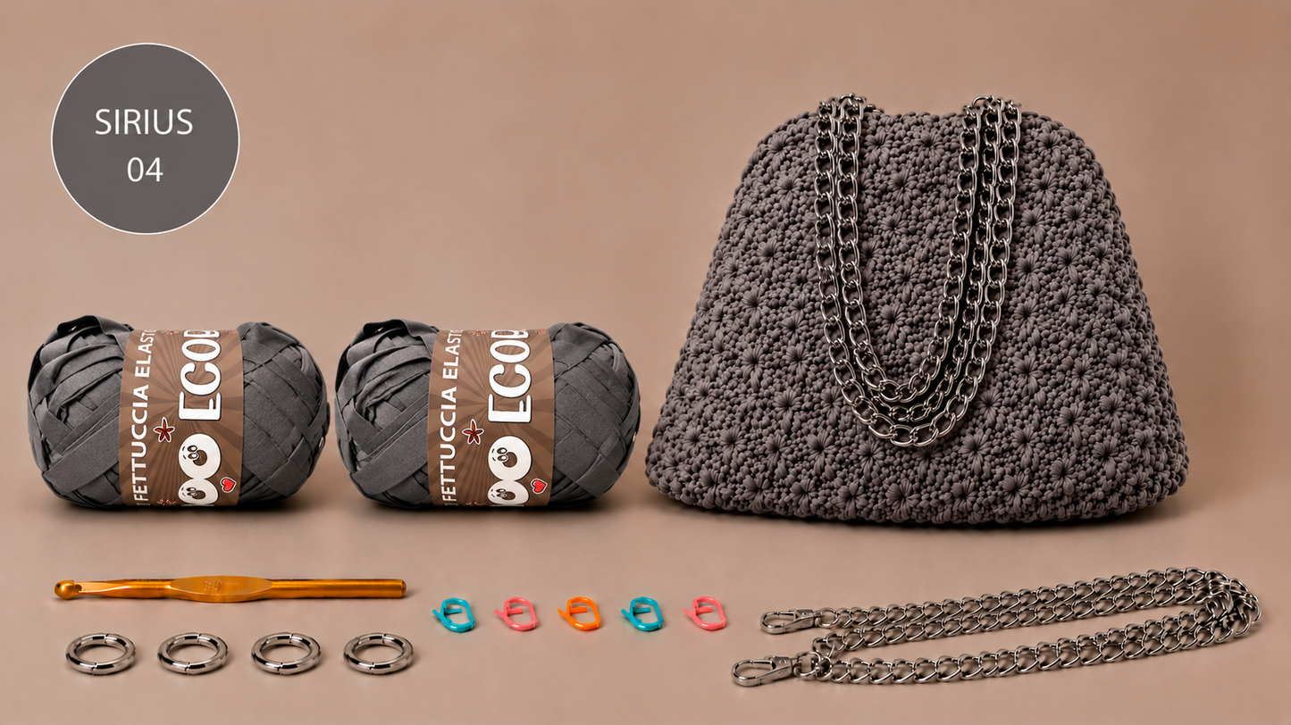 KIT POUCH BAG STELLINA - DI Frainodi Crochet