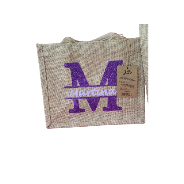 BORSA IN JUTA PERSONALIZZATA