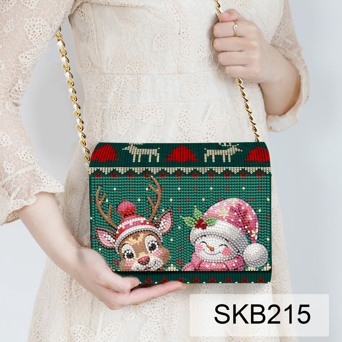 BORSA IN LEGNO DIAMOND PAINTING