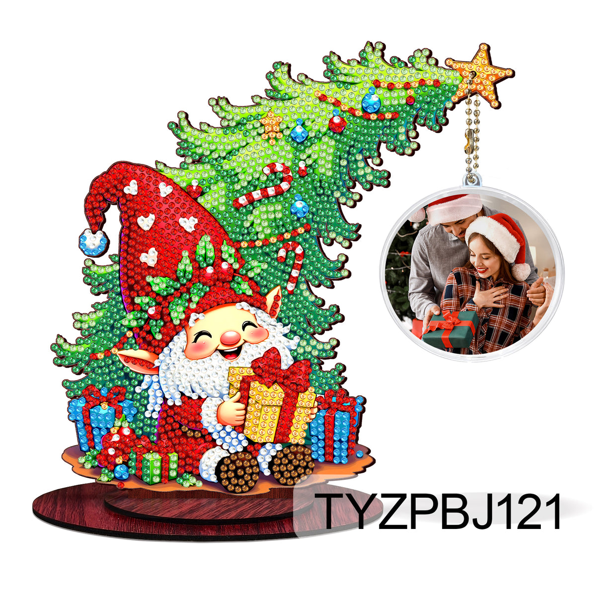 ALBERO STORTO CON FOTO DIAMOND PAINTING