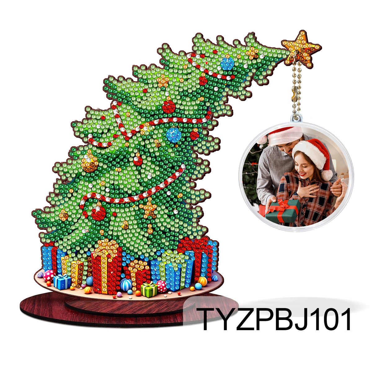 ALBERO STORTO CON FOTO DIAMOND PAINTING