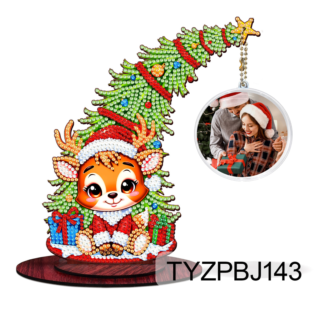 ALBERO STORTO CON FOTO DIAMOND PAINTING