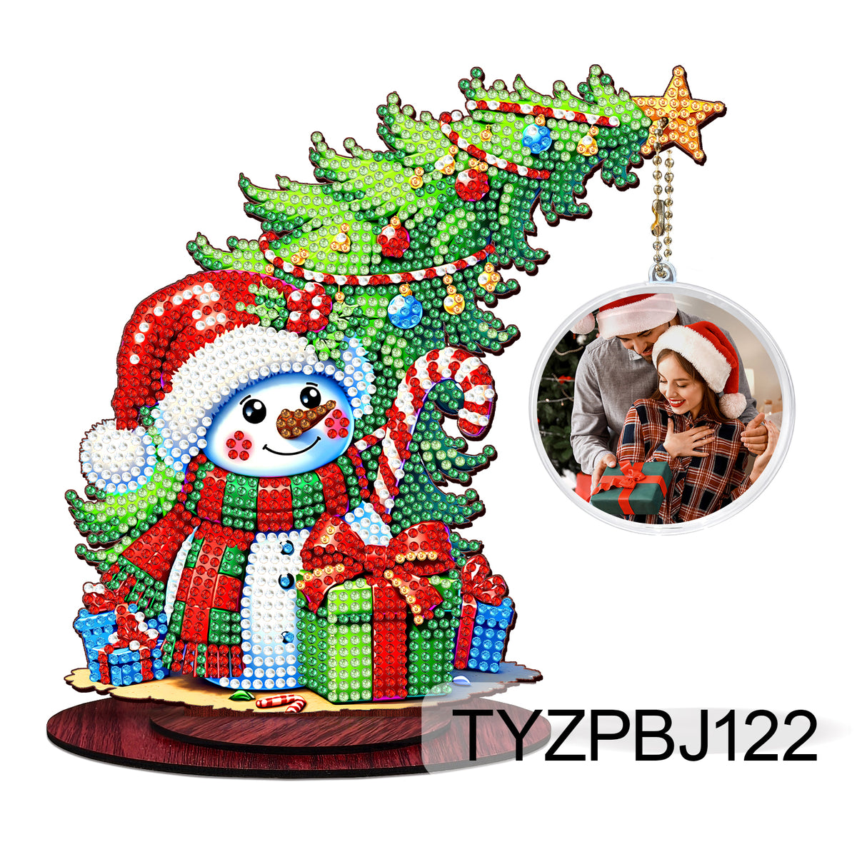 ALBERO STORTO CON FOTO DIAMOND PAINTING